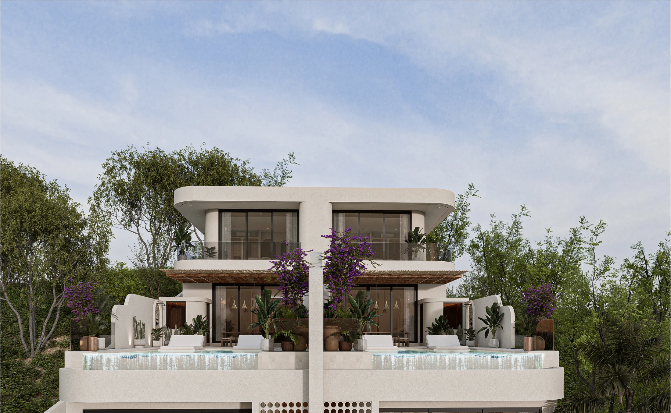 Swimming pool render