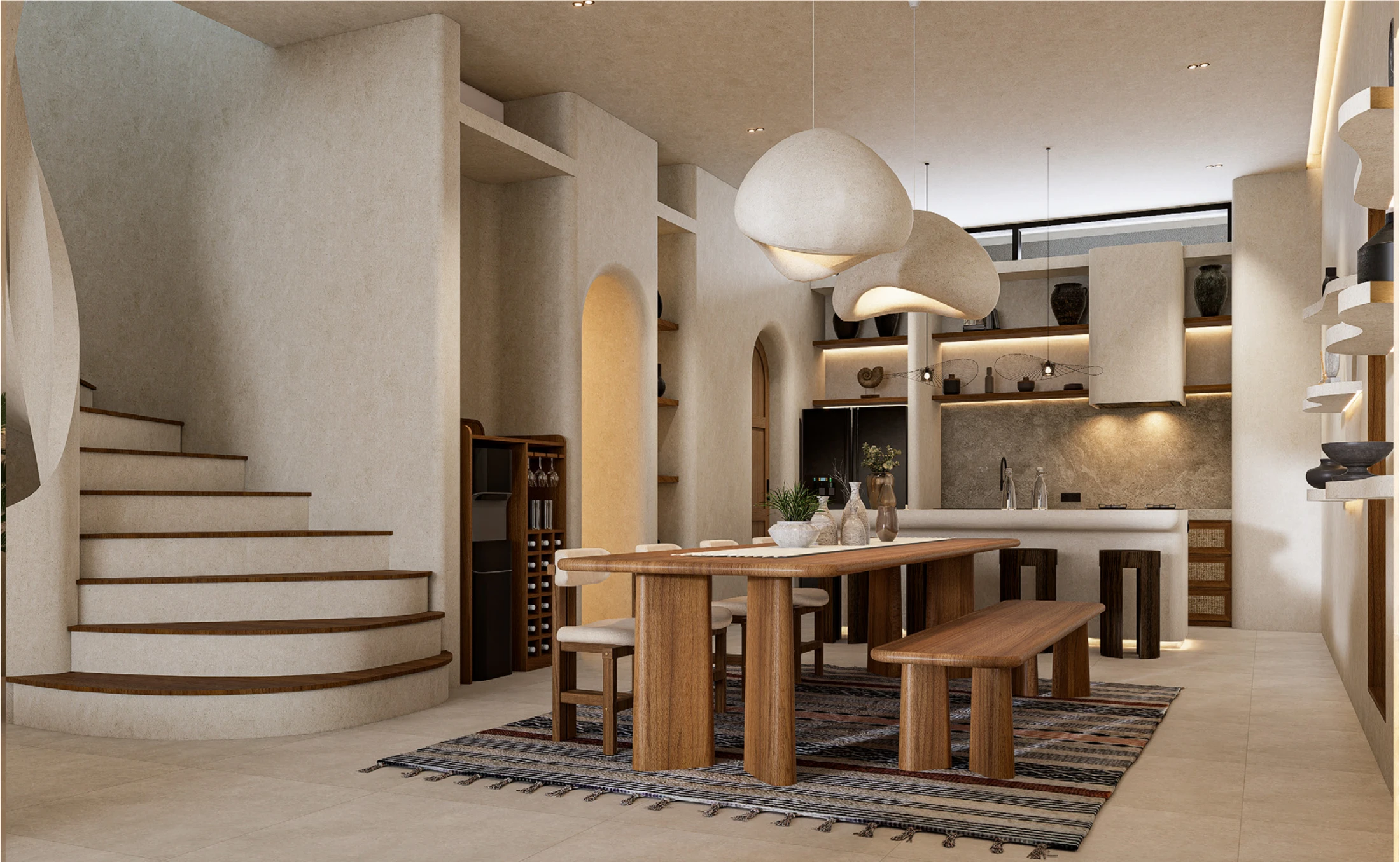 Dining area render